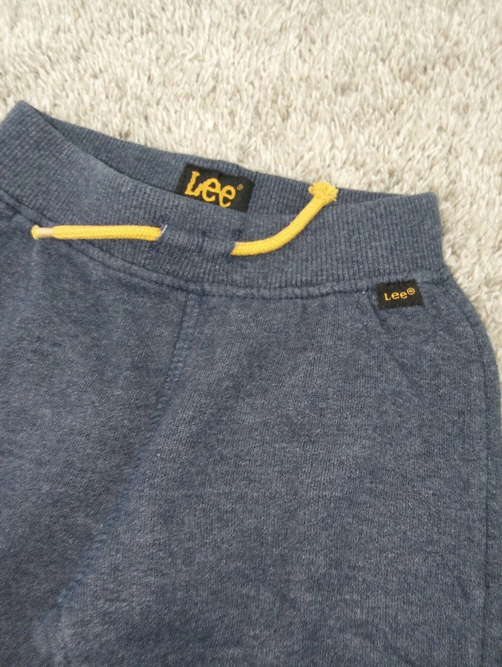 Lee Boys Three-Piece Hoodie, Tee & Joggers - Navy, Mustard & White - Size 2T